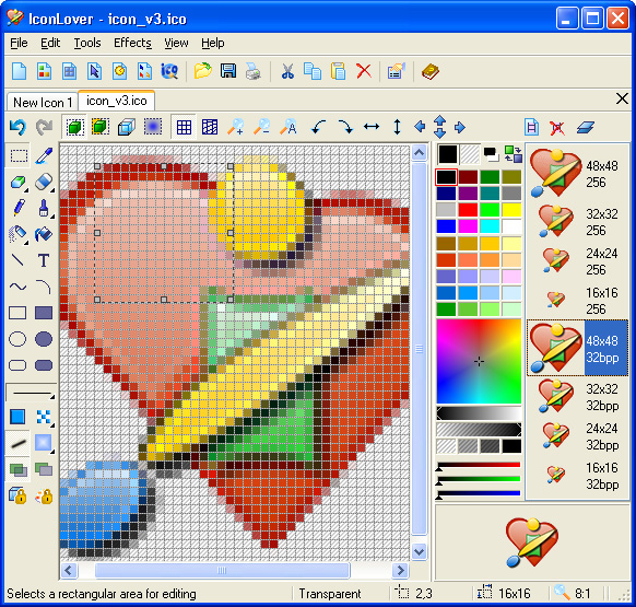 Portable Icon Lover 5.14 - программа для создания и редактирования
