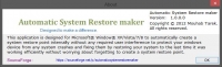 Automatic System Restore Maker