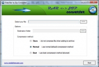 Free Rar to Zip Converter 1.0.0