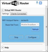 Virtual WiFi Router 3.2.1