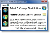 Windows 7 Start Button Changer