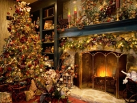 Christmas Fireplace Screensaver