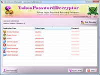 Yahoo Password Decryptor 7.0