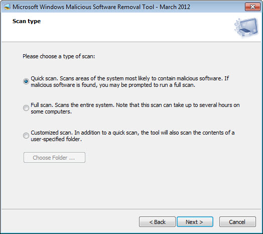 Microsoft Malicious Software Removal