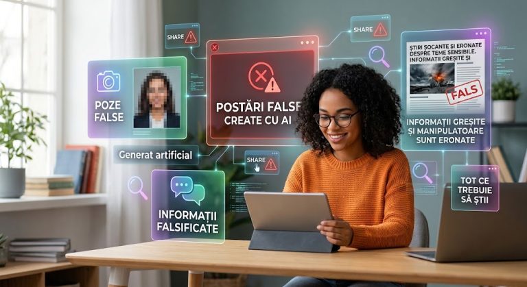 postări fake făcute cu AI: pozele, informațiile și știrile false