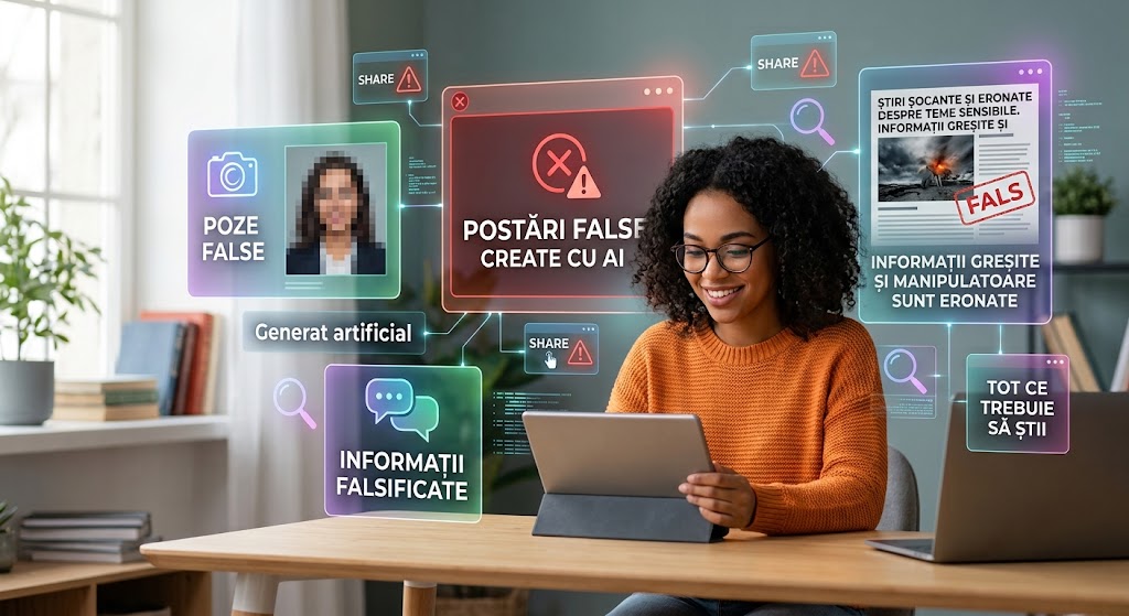 postări fake făcute cu AI: pozele, informațiile și știrile false
